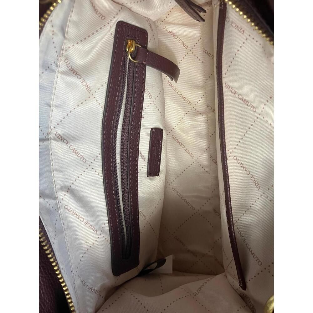 Vince-camuto Women's Burgundy and Brown Bag - Picture 8 of 9